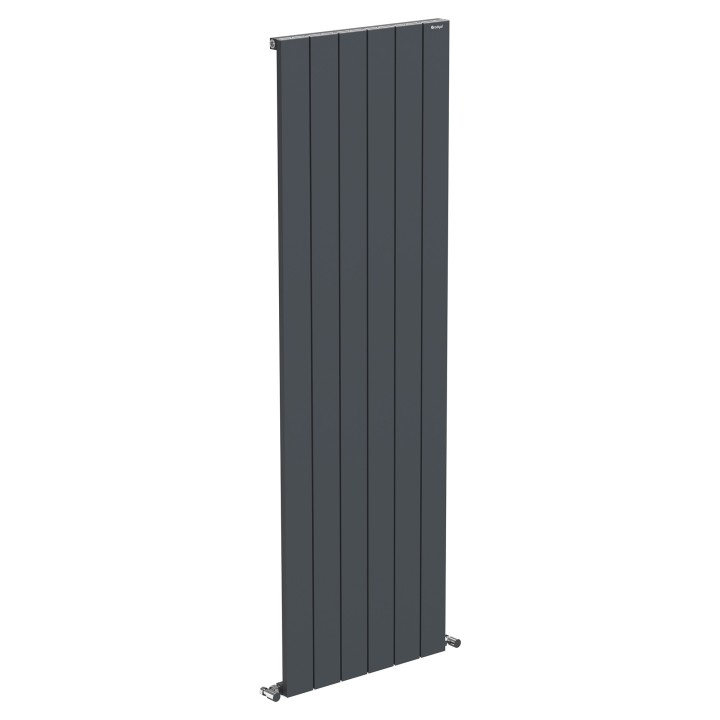565mm (w) x 1800mm (h) Tower Single Panel Anthracite Vertical Aluminium Radiator (6 Extrusions)