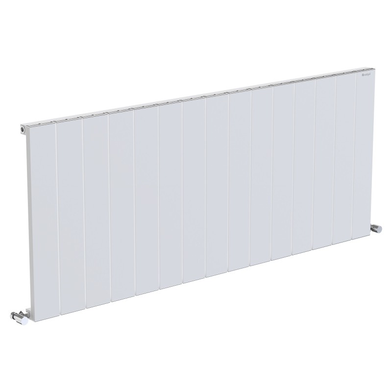 1420mm (w) x 600mm (h) "Tower" Single Panel White Horizontal Aluminium Radiator (15 Extrusions)