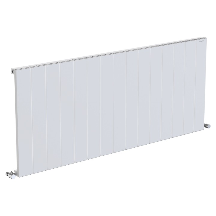 1420x600mm Single Panel White Aluminium Radiator