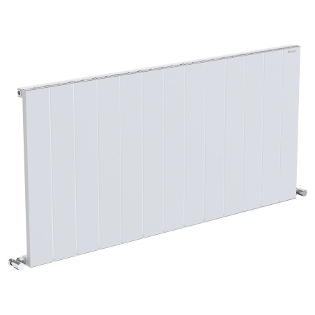 1235mm (w) x 600mm (h) "Tower" Single Panel White Horizontal Aluminium Radiator (13 Extrusions)