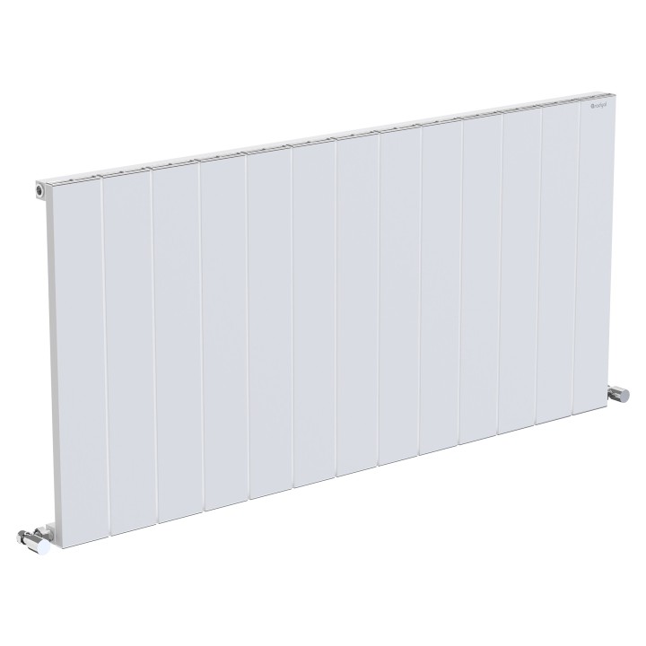 1230mm (w) x 600mm (h) Tower Single Panel White Horizontal Aluminium Radiator (13 Extrusions)