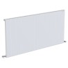 1235mm (w) x 600mm (h) "Tower" Single Panel White Horizontal Aluminium Radiator (13 Extrusions)