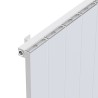 Radyal White Tower Single Aluminium Radiator Close Up