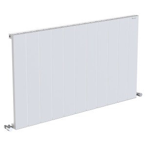 1045mm (w) x 600mm (h) "Tower" Single Panel White Horizontal Aluminium Radiator (11 Extrusions)