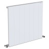 665mm (w) x 600mm (h) "Tower" Single Panel White Horizontal Aluminium Radiator (7 Extrusions)
