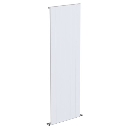 570mm (w) x 1800mm (h) "Tower" Single Panel White Vertical Aluminium Radiator (6 Extrusions)