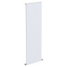 570mm (w) x 1800mm (h) "Tower" Single Panel White Vertical Aluminium Radiator (6 Extrusions)