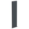 380mm (w) x 1800mm (h) "Tower" Double Panel Anthracite Vertical Aluminium Radiator (8 Extrusions)