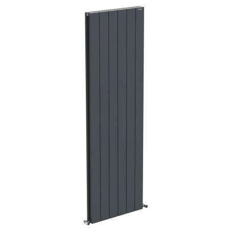 570mm (w) x 1800mm (h) "Tower" Double Panel Anthracite Vertical Aluminium Radiator (12 Extrusions)