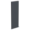 570mm (w) x 1800mm (h) "Tower" Double Panel Anthracite Vertical Aluminium Radiator (12 Extrusions)