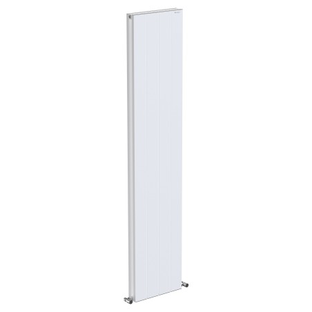 380mm (w) x 1800mm (h) "Tower" Double Panel White Vertical Aluminium Radiator (8 Extrusions)