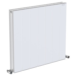 665mm (w) x 600mm (h) "Tower" Double Panel White Horizontal Aluminium Radiator (14 Extrusions)