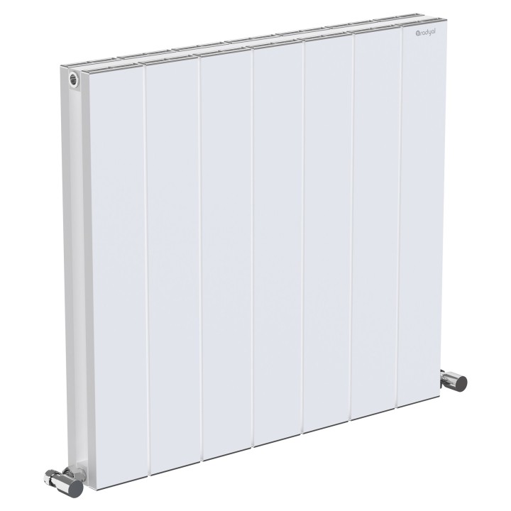 660mm (w) x 600mm (h) Tower Double Panel White Horizontal Aluminium Radiator (14 Extrusions)