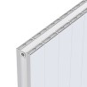 Radyal White Tower Double Aluminium Radiator Close Up