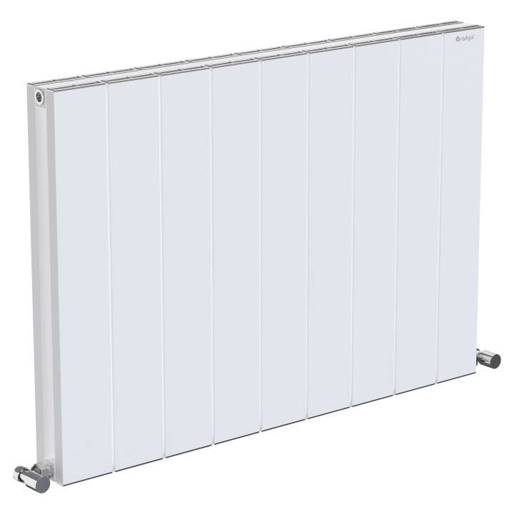 850mm (w) x 600mm (h) Tower Double Panel White Horizontal Aluminium Radiator (18 Extrusions)