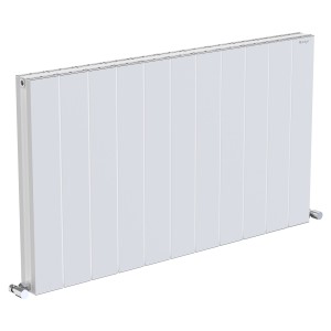 1045mm (w) x 600mm (h) "Tower" Double Panel White Horizontal Aluminium Radiator (22 Extrusions)