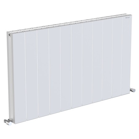 1045mm (w) x 600mm (h) "Tower" Double Panel White Horizontal Aluminium Radiator (22 Extrusions)