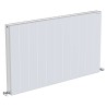 1045mm (w) x 600mm (h) "Tower" Double Panel White Horizontal Aluminium Radiator (22 Extrusions)