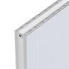 Radyal White Tower Double Aluminium Radiator Close Up