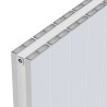 Radyal White Tower Double Aluminium Radiator Close Up