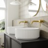 Flute 400mm Ceramic Round Washbowl