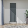 565mm (w) x 1800mm (h) "Tower" Single Panel Anthracite Vertical Aluminium Radiator (6 Extrusions)