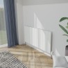 1230mm (w) x 600mm (h) "Tower" Single Panel White Horizontal Aluminium Radiator (13 Extrusions)