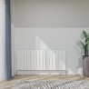 1420mm (w) x 600mm (h) "Tower" Single Panel White Horizontal Aluminium Radiator (15 Extrusions)