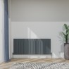 1420mm (w) x 600mm (h) "Tower" Single Panel Anthracite Horizontal Aluminium Radiator (15 Extrusions)