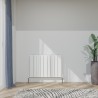 850mm (w) x 600mm (h) "Tower Bold" Double Panel White Horizontal Aluminium Radiator (18 Extrusions)