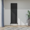 565mm (w) x 1800mm (h) "Tower Bold" Double Panel Black Vertical Aluminium Radiator (12 Extrusions)