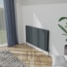 1040mm (w) x 600mm (h) "Tower Bold" Double Panel Anthracite Horizontal Aluminium Radiator (22 Extrusions)