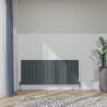1420mm (w) x 600mm (h) "Tower Bold" Double Panel Anthracite Horizontal Aluminium Radiator (30 Extrusions)