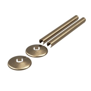 200mm (H) Retro Fit Plastic/Alloy Sleeve & Collar Sets – 14 Finishes to Suit 15mm Pipe