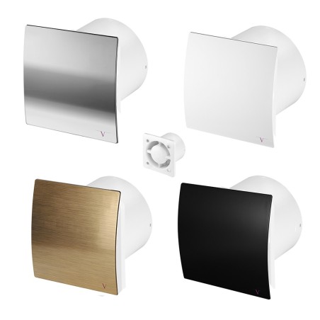 100mm Turbo Bathroom Extractor Fan with Timer – 4 Cover Colour Options