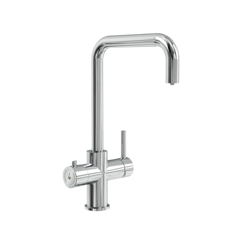 Chrome 3-in-1 Instant Boiling Water Kitchen Tap – 2.4L Digital Boiler, Filter & 360° Swivel