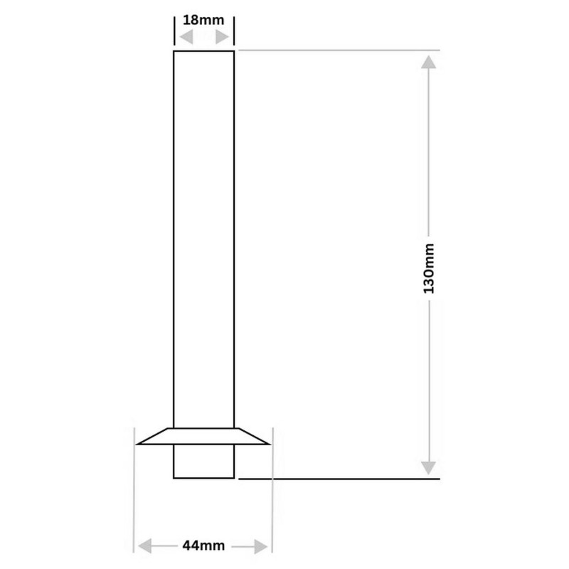 Chrome Pipe & Collars for Radiators Towel Rails (Pair)
