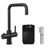 Black 3-in-1 Instant Boiling Water Kitchen Tap – 2.4L Digital Boiler, Filter & 360° Swivel