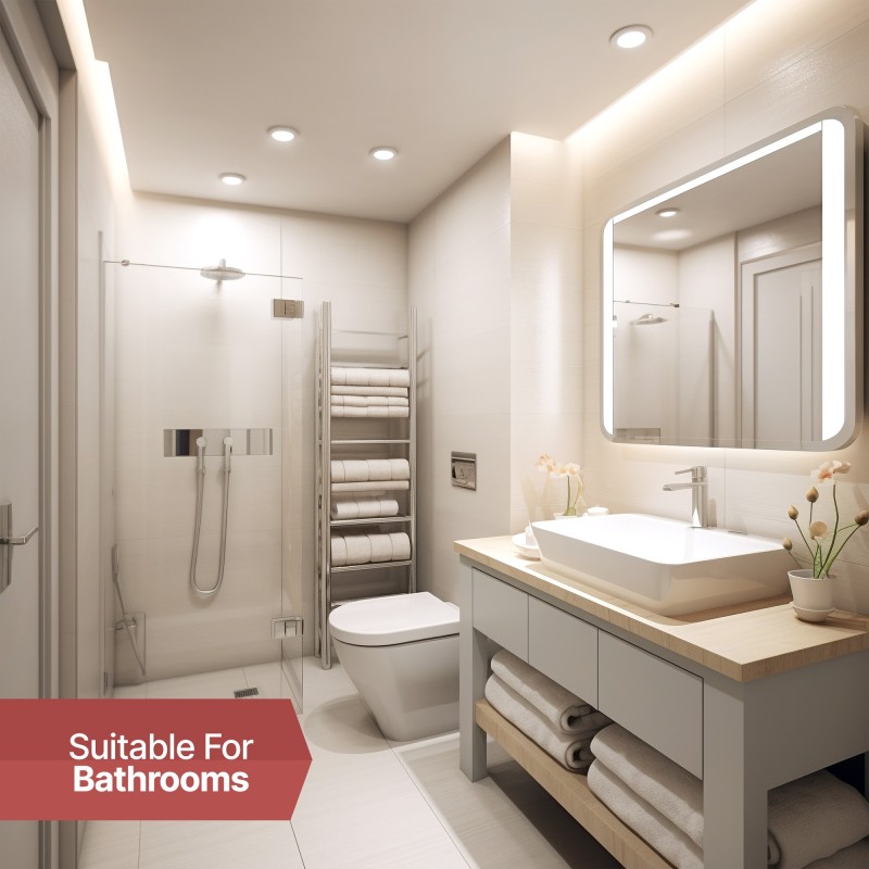 LED Dimmable Spotlights Downlights IP65 Waterproof – 4 Bezel Colour Options - Multi Buy Savings