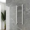 300mm (w) x 800mm (h) "Straight Chrome" Towel Rail