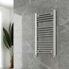 400mm (w)  x 800mm (h) "Straight Chrome" Towel Rail
