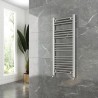 400mm (w)  x 1000mm (h) "Straight Chrome" Towel Rail
