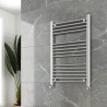 500mm (w)  x 800mm (h) "Straight Chrome" Towel Rail
