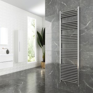 500mm (w)  x 1800mm (h) Straight Chrome Towel Rail