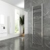 500mm (w)  x 1800mm (h) "Straight Chrome" Towel Rail