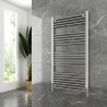 600mm (w)  x 1200mm (h) "Straight Chrome" Towel Rail