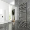 600mm (w)  x 1800mm (h) "Straight Chrome" Towel Rail