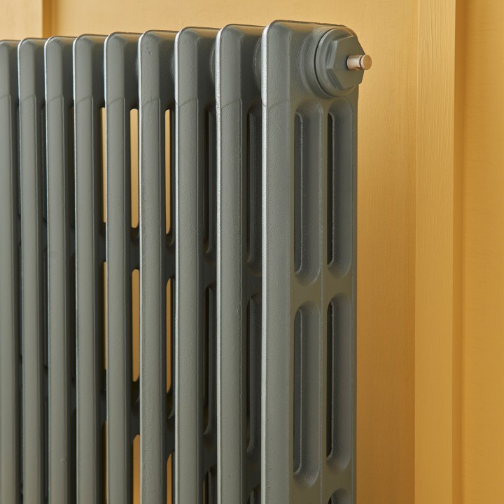 Gladstone 745mm 3 Column Cast Iron Radiator - Insitu
