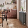 Shelby 570mm 2 Column Ornamental Cast Iron Radiator - Insitu