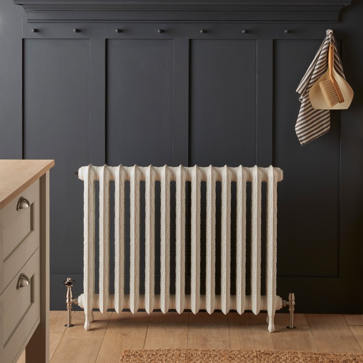 Kingston 750mm 2 Column Cast Iron Radiator - Insitu